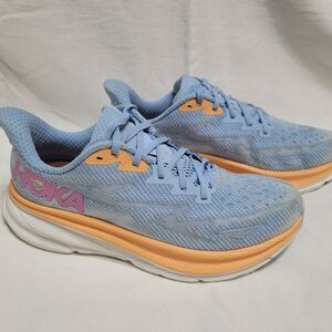 Hoka Blue and Orange Running Shoes